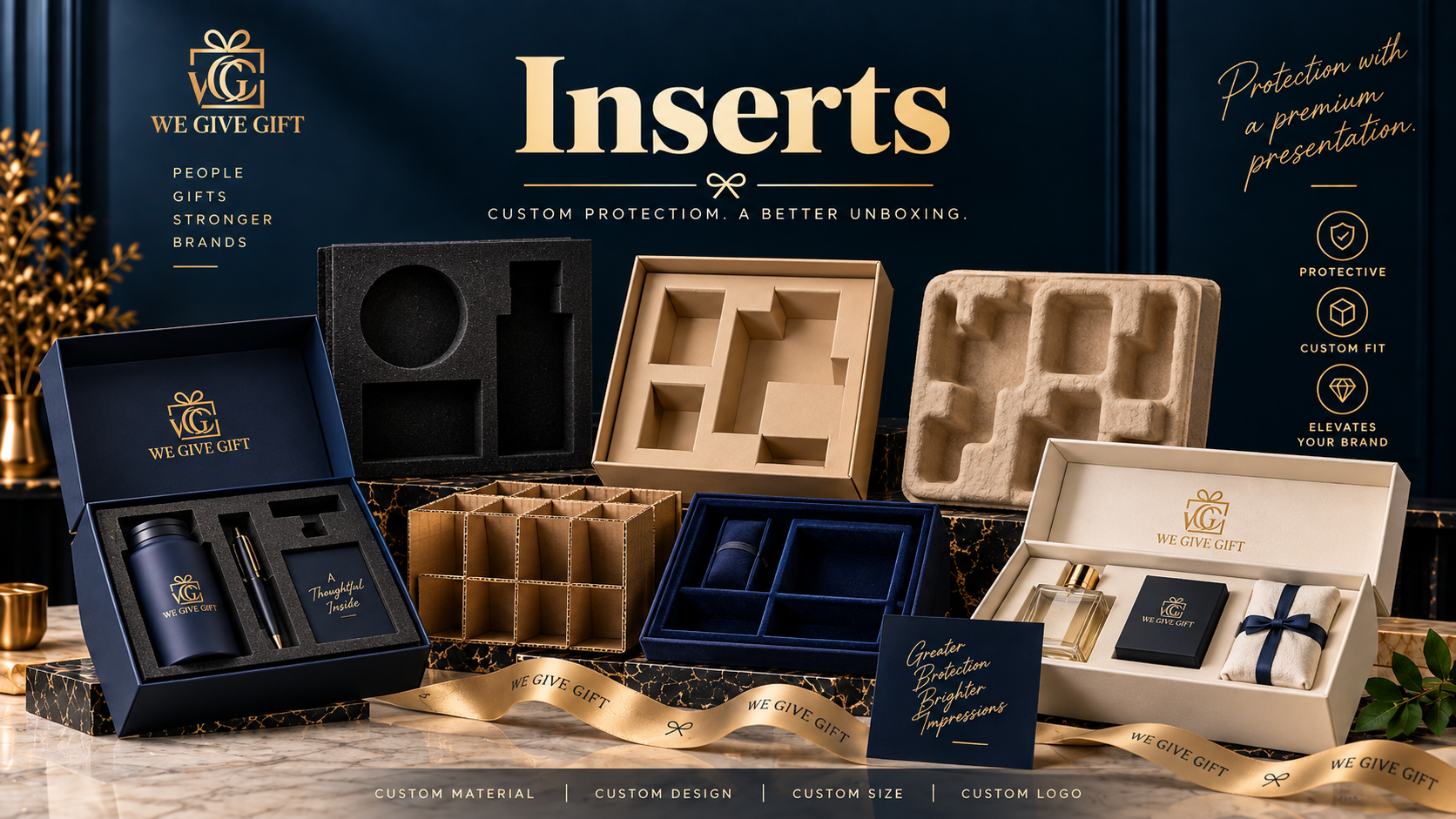 Branded packaging inserts and printed cards